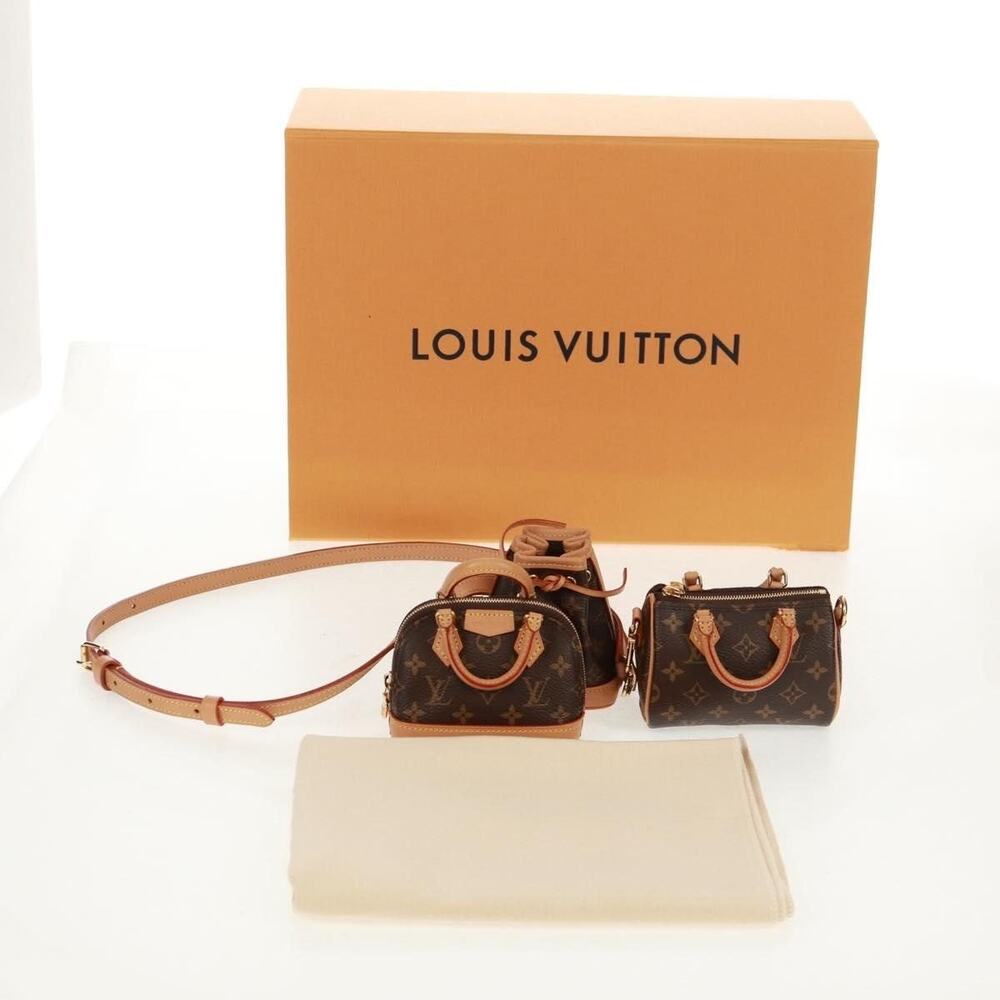 Louis Vuitton 2021 Monogram Trio Mini Icon Shoulder Bag Brown